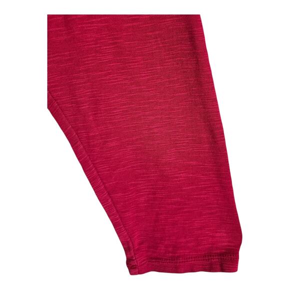 J JILL Plus 2X Tunic Top Red Heathered Cowl Neck Long Sleeve Pima Cotton 50" - Picture 4 of 7